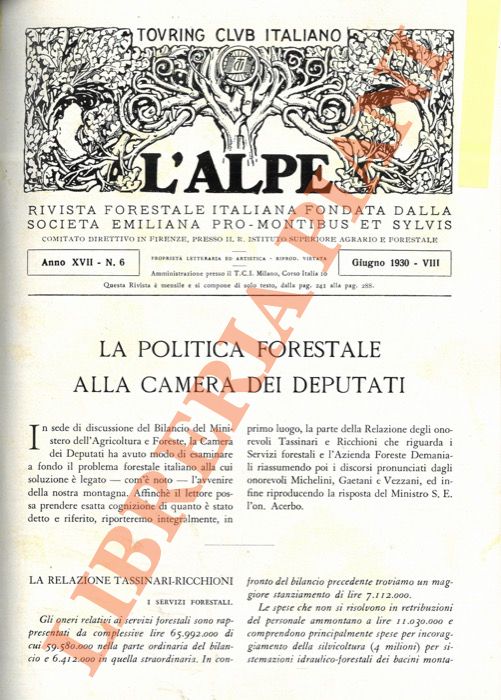 Observer - - La politica forestale alla Camera dei Deputati.