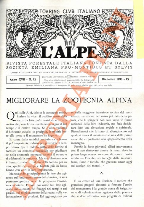 FRIEDMANN Giovanni - - Migliorare la zootecnia alpina.