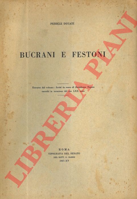 DUCATI Pericle - - Bucrani e festoni.