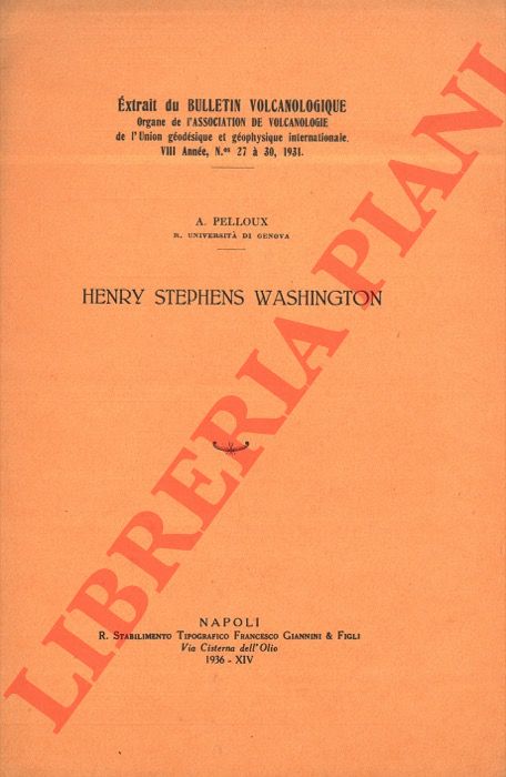 PELLOUX A. - - Henry Stephens Washington.
