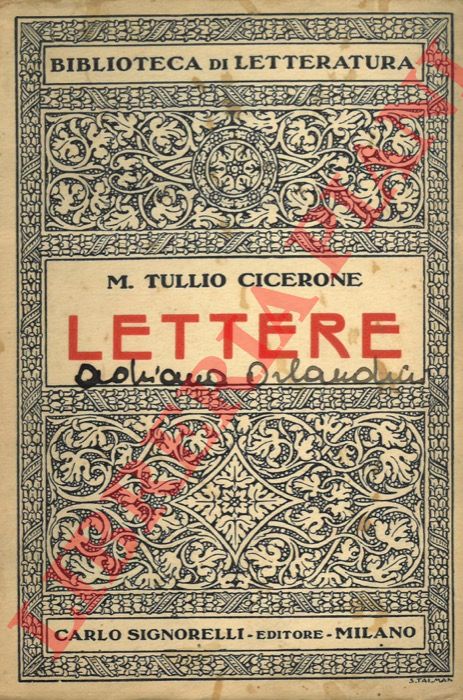 M. Tullio Cicerone - - Lettere.