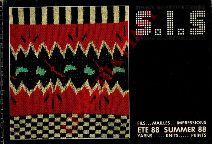 - - Fils Mailles Impressions. Yarns. Knits. Prints. 1987/88.