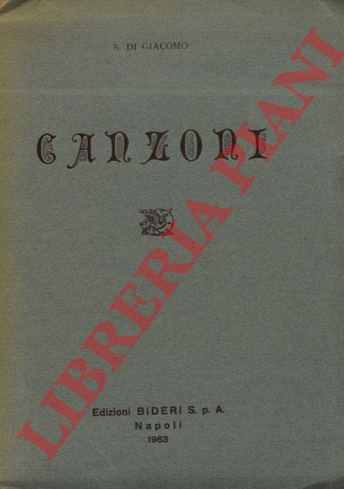 DI GIACOMO Salvatore - - Canzoni.
