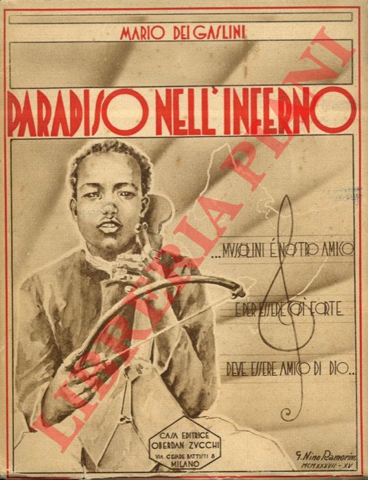 DEI GASLINI Mario - - Paradiso nell'inferno. Usi e costumi abissini.