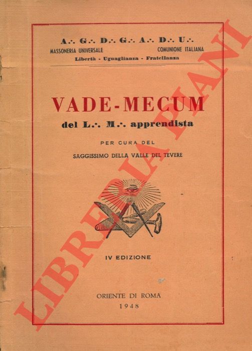 AGDGADU (Saggissimo della Valle del Tevere) - - Vademecum del L... M... apprendista.