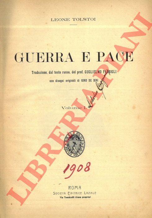 TOLSTOI Leone - - Guerra e pace.