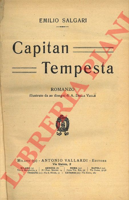 SALGARI Emilio - - Capitan Tempesta.