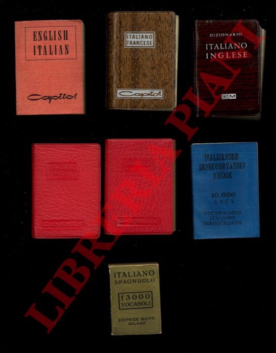 - - Italiano - spagnuolo. spagnolo - italiano. italiano - francese. ialiano - inglese. english - italian. italijansko - srpskohrvatski.