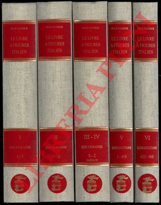 SANDER Max - - Le livre  figures italien depuis 1467 jusqu' 1530. Essai de sa bibliographie et de son histoire.