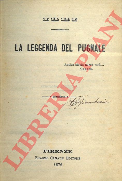 IOBI (Ildebrando Bencivenni) - - La leggenda del pugnale.