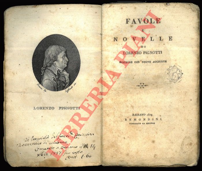 PIGNOTTI Lorenzo - - Favole e novelle. Edizione con nuove aggiunte.