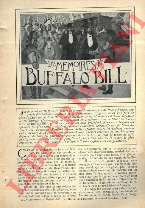 THERDONNE J. - - Les memoirs de Buffalo Bill.