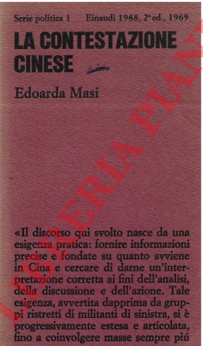 MASI Edoarda - - La contestazione cinese.
