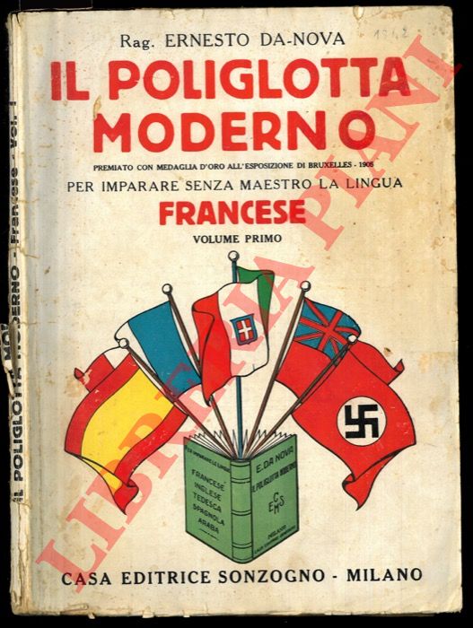 DA NOVA Ernesto - - Il poliglotta moderno per imparare senza maestro la lingua francese. Volume I.