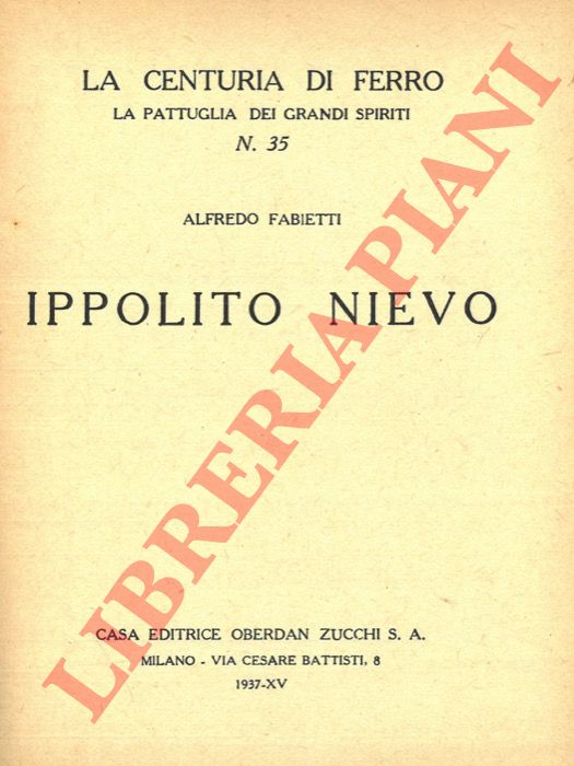 FABIETTI Alfredo - - Ippolito Nievo.