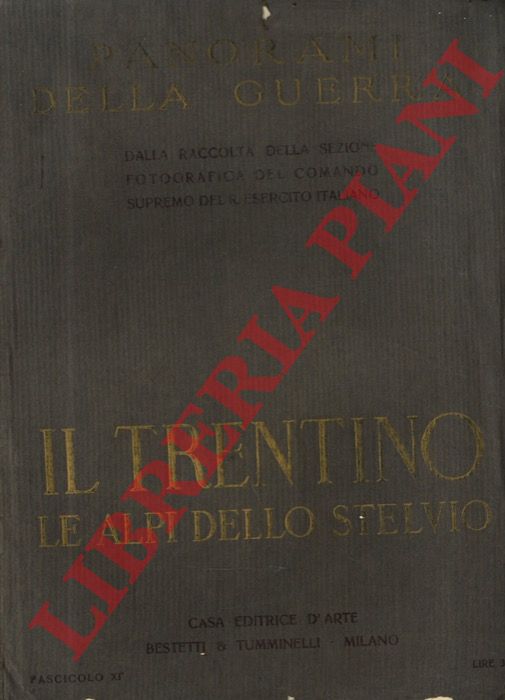 - - Il Trentino. Le Alpi dello Stelvio. Panorami della guerra.