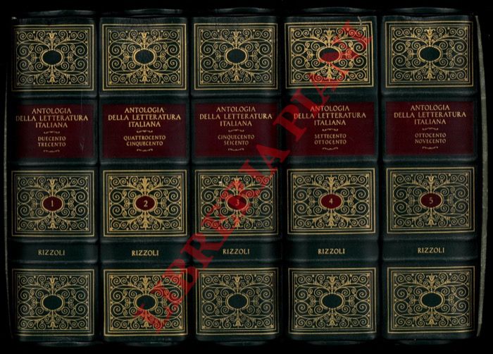 (VITALE Maurizio et AA.) - - Antologia della letteratura italiana. Il Duecento e il Trecento.  Il Quattrocento e il Cinquecento. Il Settecento,  l'Ottocento e il Novecento.