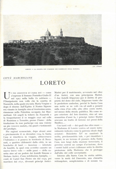 DE' PASSERA Gino - - Loreto.