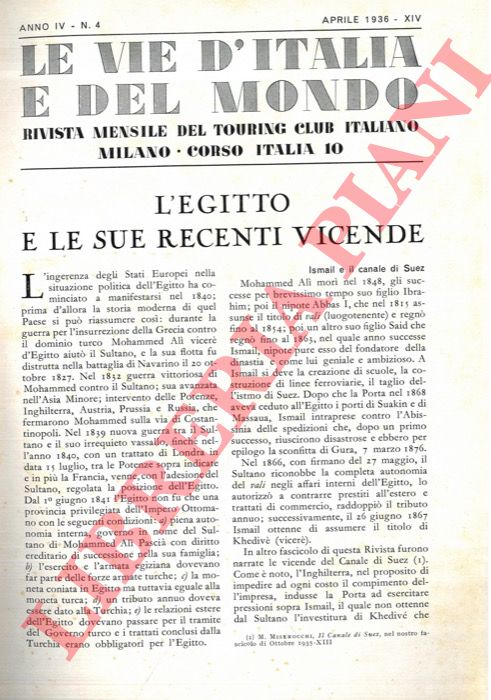 ADEMOLLO Umberto - - L'Egitto e le sue recenti vicende.