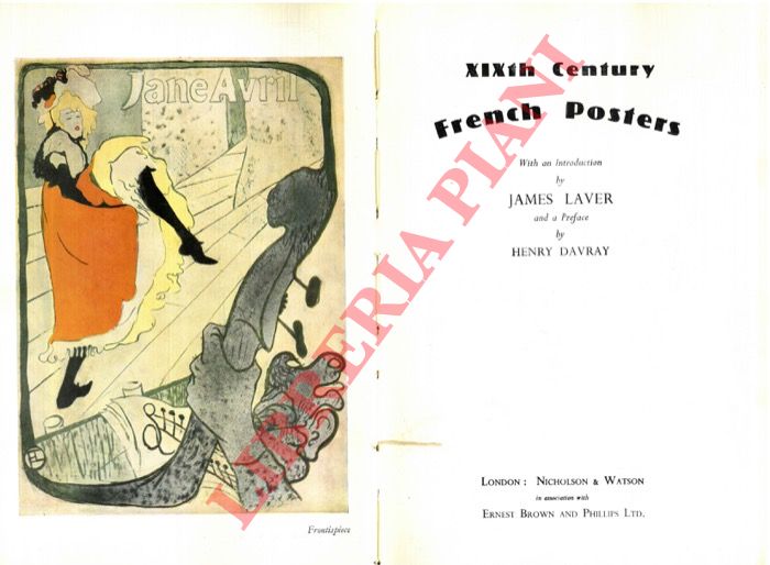 - - XIXth Century French Posters. With an introduction by James Laver and a Preface by Henry Davray.