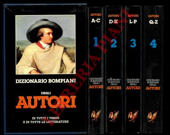 - - Dizionario Bompiani degli autori di tutti i tempi e di tutte le letterature.
