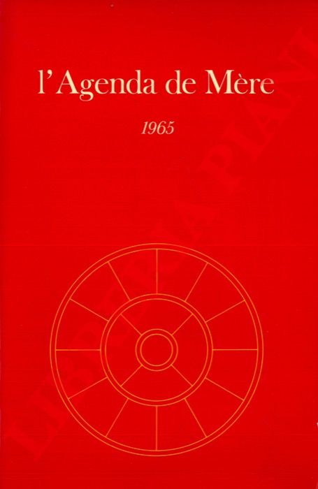 LA MERE - - L'agenda. VI: 1965.