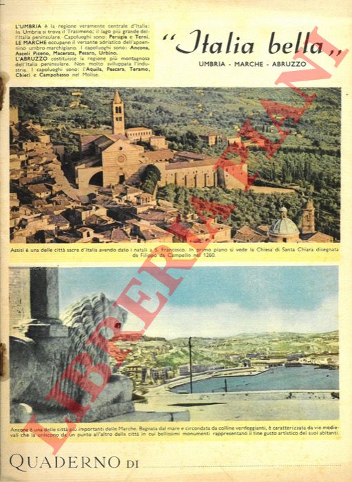 - - Quaderno di... (Italia bella. Umbria - Marche - Abruzzo).