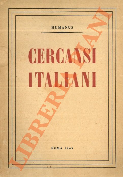 Humanus - - Cercansi italiani.