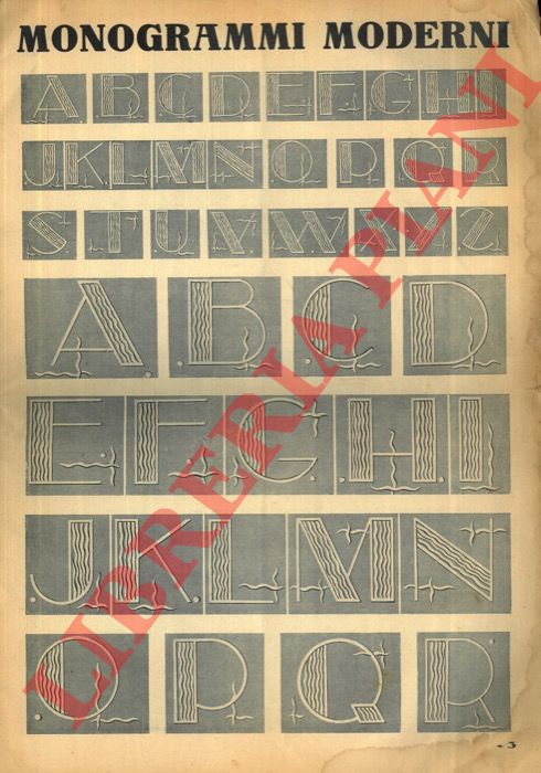 - - Monogrammi moderni. Artistiche, eleganti e pratiche combinazioni di tutte le lettere dell'alfabeto.