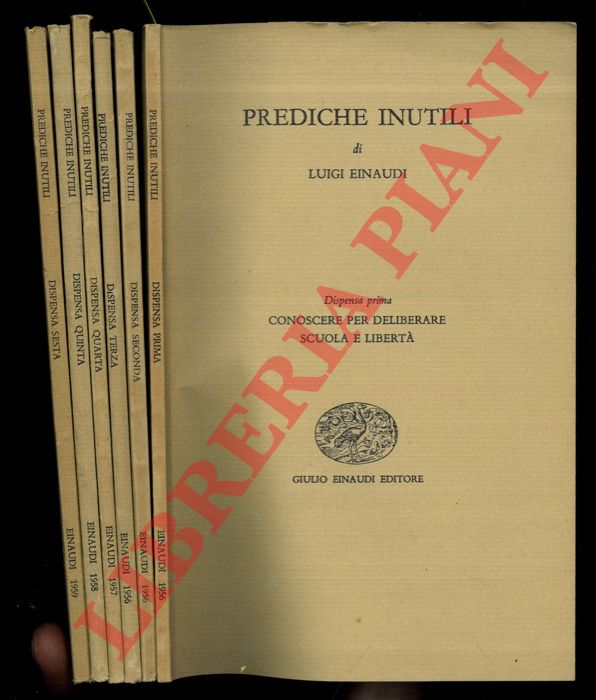 EINAUDI Luigi - - Prediche inutili.