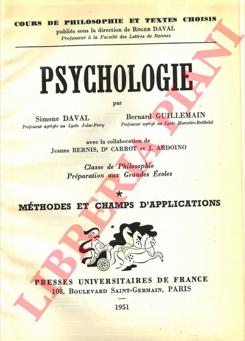 DAVAL Simone - GUILLEMAIN Bernard - - Psychologie.