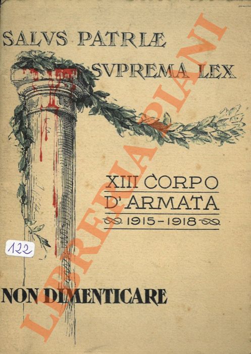 SANI Ugo - - XIII Corpo d'Armata 1915 - 1918