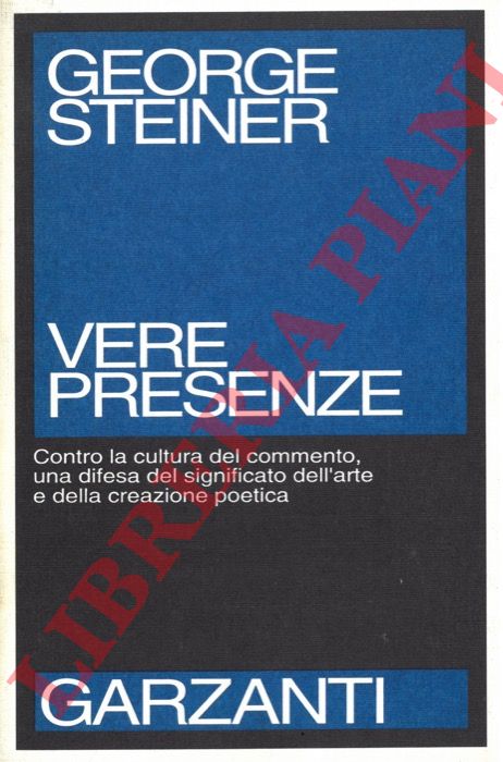 STEINER George - - Vere presenze.