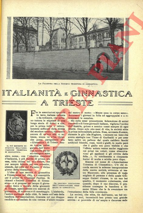 ROSA Salvatore - - Italianit e ginnastica a Trieste.