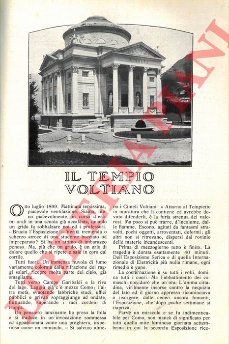 SCALABRINI Luigi - - Il tempio voltiano.