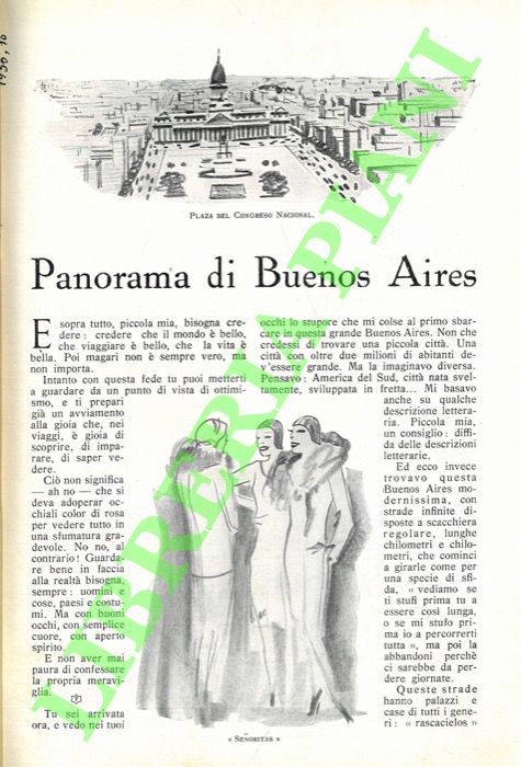 FRACCAROLI Arnaldo - - Panorama di Buenos Aires.