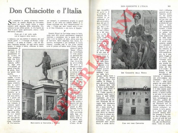 SAVJ-LOPEZ Paolo - - Don Chisciotte e l'Italia.