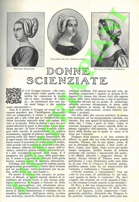 FRANCHI Anna - - Donne scienziate.