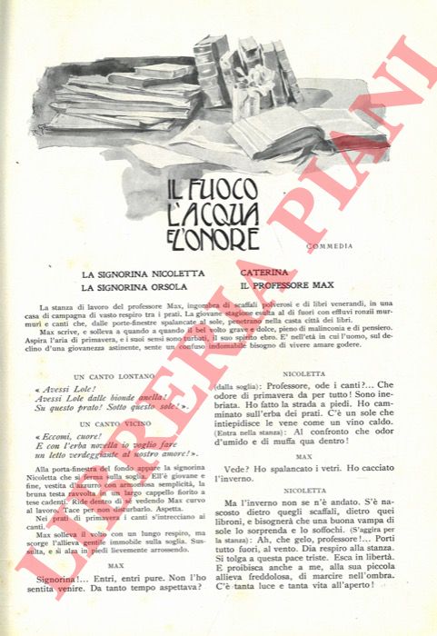 MONICELLI Tomaso - - Il fuoco l'acqua e l'onore.