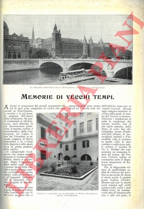 - - Memorie di vecchi tempi.