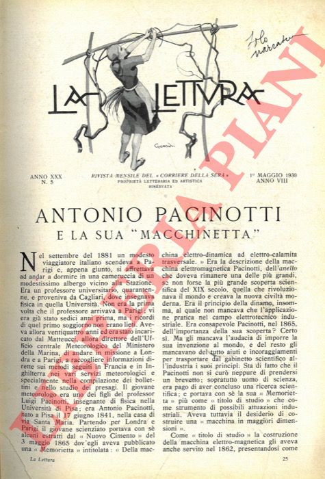 COLOMBI P.G. - - Antonio Pacinotti e la sua 