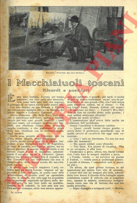 FRANCHI Anna - - I macchiaiuoli toscani. Ricordi e aneddoti.