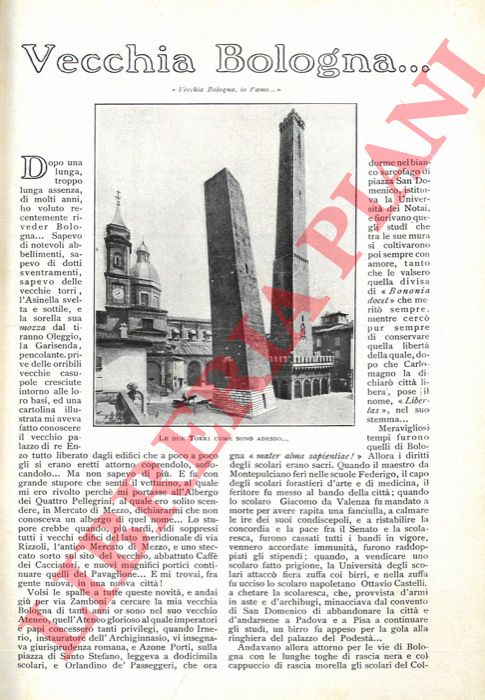 RIZZATTI Ferruccio - - Vecchia Bologna.