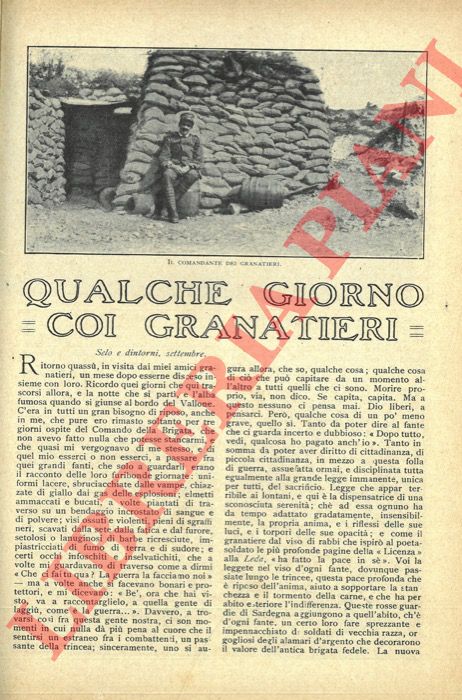 CIVININI Guelfo - - Qualche giorno coi granatieri.