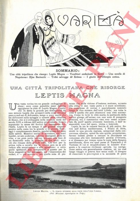 AURIGEMMA Salvatore - - Leptis Magna una citt tripolitana che risorge.
