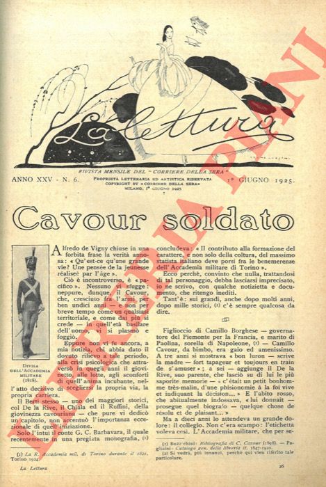 STICCA Giuseppe - - Cavour soldato.