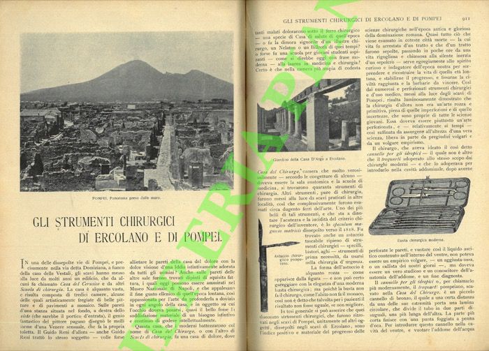 CONFORTI Luigi - FRANCESCHINI Giovanni - - Gli strumenti chirurgici di Ercolano e Pompei.