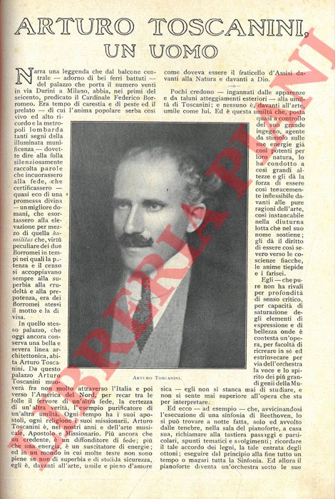 LUALDI Adriano - - Arturo Toscanini, un uomo.