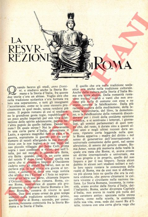 CORRADINI Enrico - - La resurrezione di Roma.