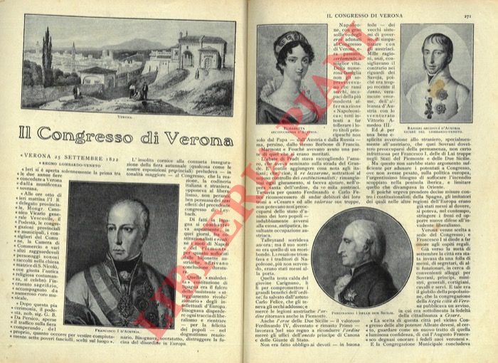CURTI Antonio - - Il Congresso di Verona.